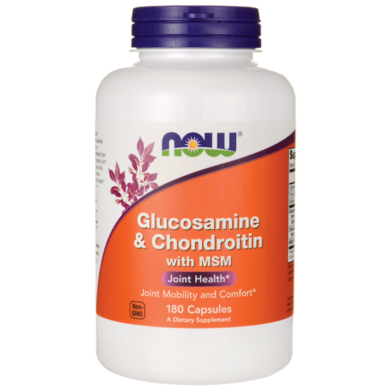 NowFoods Glucosamine & Chondroitine with MSM 180 caps